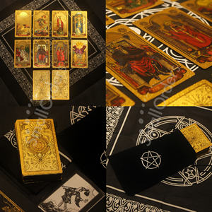 مستلزمات حفلات ترويجية 78 طاولة بطاقات التاروت إنجليزي كريستال طاولة أوراكل كتاب دليل إلكتروني لعبة طاولة التنبؤ أحدث طاولة تاروت الساحرة - Product Image 2