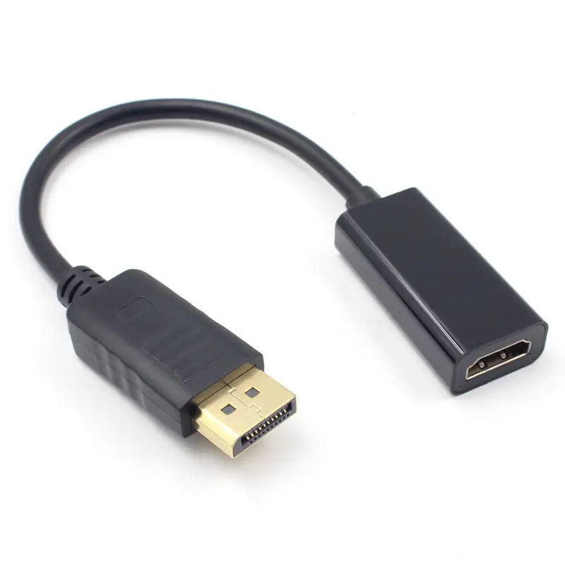 Displayport to HDTV Adapter Gold-Plated DP to 2K HD 4K Ultra HDTV Adapter for HP DELL Laptops