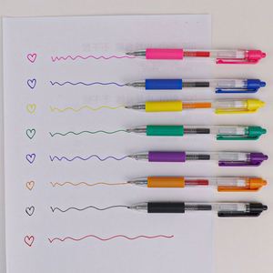 Wholesale New OEM ODM Available Purple Red Black Blue Plastic Office School Gel-Ink Gel <b>Pen</b> - Product Image 4