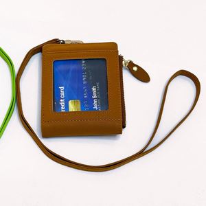 Japanese Style Multi-Function Two-fold Wallet <b>Cute</b> Waterproof PU Hanging Coin <b>Purse</b> with Zipper for Instagram Card Multi-card ID - Product Image 4