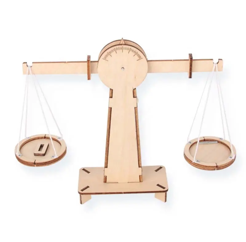 DIY Balance Scale Hebel Holz waage Science Math Teaching Scale Pädagogisches Balancing Toy für Studenten Kinder