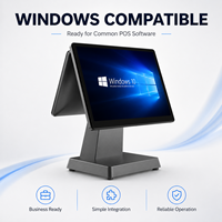 Sistem POS 15.6 Inch Ultra Slim All in One Android yang Dapat Disesuaikan, Mesin Kasir untuk Toko Ritel Kecil dan Restoran
