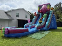 Toboggan aquatique gonflable pas cher pour l'extérieur, toboggan aquatique gonflable commercial, location de toboggans aquatiques pour fêtes, toboggan gonflable pour adultes