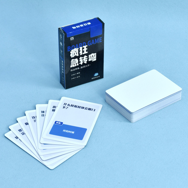 Customized Paper Playing Cards for Family/Couple/Party/Drunk Games CMYK Color Offset Printed Advertising Gift Cards
