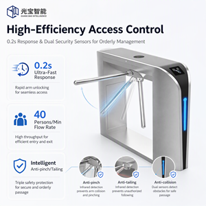 Torniquete Trípode de Alta Capacidad para 40 Personas, con Protección Antipinzamiento y Antiseguimiento, Puerta de Entrada Profesional - Product Image 4