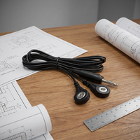 Connecteur Cylindrique Banane en Cuivre Personnalisé 4,0 mm vers Connecteur Câble Femelle à Clip avec Gaine PVC IP40