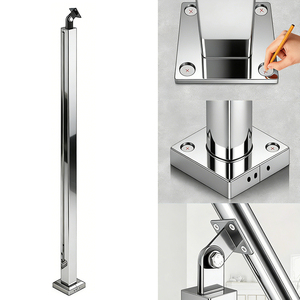 ราวบันไดสแตนเลส 304 316 แบบโมเดิร์น พร้อมราวจับสีดำสำหรับระเบียงบันไดวิลล่า ระบบราวบันได OEM ODM - Product Image 3