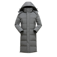 Veste longue en polyester décontractée, imperméable, réversible, à capuche, style streetwear, mode automne-hiver, avec logo personnalisé OEM imprimé.