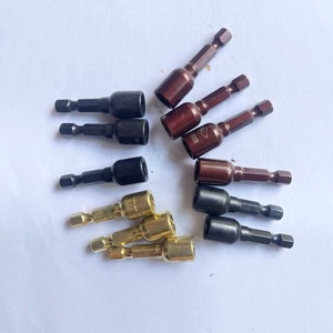 10 pièces <span class=keywords><strong>douille</strong></span> magnétique haute résistance couleur <span class=keywords><strong>tuile</strong></span> en acier hexagonale 8mm tête de <span class=keywords><strong>douille</strong></span> forte vent magnétique lot perceuse queue fil prise - Product Image 2