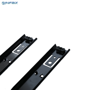 Acier laminé à froid 35mm canal télescopique Rail <span class=keywords><strong>de</strong></span> guidage coureur tiroir glissière 2 sections roulement à billes <span class=keywords><strong>pour</strong></span> cuisine zingué - Product Image 6