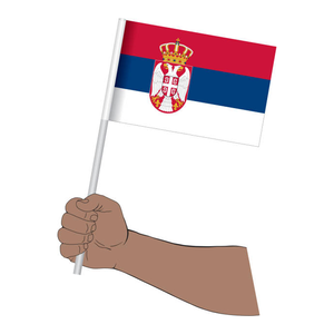 Serbia Handheld Small Flag 5x8 pulgadas Serbio Mini Decor Banner para decoraciones y eventos - Product Image 4
