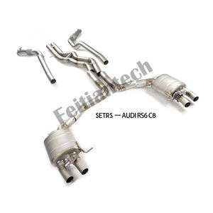Prix usine pour <span class=keywords><strong>Audi</strong></span> <span class=keywords><strong>RS6</strong></span> C8 Catback échappement Section mi-queue en alliage de titane + Section avant en acier inoxydable - Product Image 6