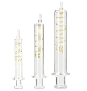 Glass push tube scale syringe all glass material essential oil essence dispensing tool