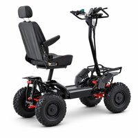 Scooter électrique pliable 4x4 4000VA 60V de haute qualité et économique, batterie au lithium 60V 31.2Ah, 4 roues motrices, pour personnes âgées et adultes