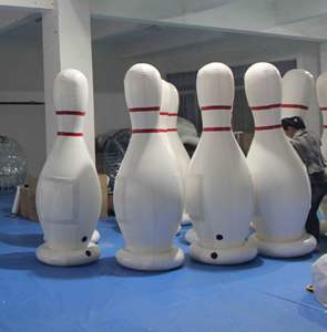 Crazy <span class=keywords><strong>géant</strong></span> — ensemble de goupilles gonflables, 1 paire, ensemble de ballon, de pingouin, personnalisé, pour jeux de neige - Product Image 3