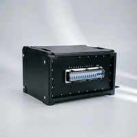 Boîtier de distribution d'alimentation professionnel portable 12 canaux 16A 3 fils + 1 canal 32A 5 fils avec double compteurs numériques, stabilisé aux UV, IP55