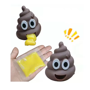 Jouet à presser <span class=keywords><strong>en</strong></span> <span class=keywords><strong>plastique</strong></span> drôle nouveauté vomi de décompression pour caca de jaune d'oeuf pour la tranche d'âge de 5 à 7 ans - Product Image 4