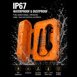 Téléphone analogique VoIP robuste, étanche IP66 IP67 pour extérieur avec balise - Product Image 2