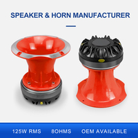 Haut-parleur de klaxon de voiture en titane personnalisé de 2 pouces, 125 W RMS, 250 W MAX, 8 ohms, 110 dB, bobine vocale de 2 pouces, OEM