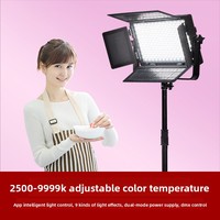 FALCONEYES LP-2005TDX II Panneau Lumineux LED en Plastique 100W, Contrôle DMX512, Température de Couleur Réglable, Alimenté par Batterie pour la Photographie