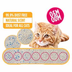 Litière sanitaire pour chat, sable pour chat, litière en bentonite pour animaux de compagnie, arena para gato bentonita, prix d'usine - Product Image 1