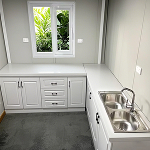 Mái Nhà Màu Xanh Lá Cây nhà kính container sang trọng với hệ thống thu hoạch nước mưa khung thép mạ kẽm cho ứng dụng cửa hàng - Product Image 3