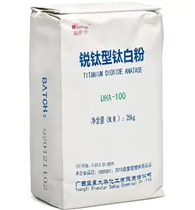 Bluestar Anatase диоксид титана TiO2 DHA 100 с хорошей белизной для покрытия, резины, изготовления бумаги, чернил