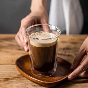 Tasse à café à double paroi en verre borosilicate de qualité alimentaire, résistante à la chaleur, isolante, transparente, pour Americano glacé, latte, usage domestique - Product Image 3