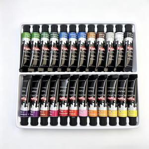 Juego <span class=keywords><strong>de</strong></span> Pintura Acrílica <span class=keywords><strong>de</strong></span> 24 <span class=keywords><strong>Colores</strong></span> <span class=keywords><strong>de</strong></span> 12 ml con Caja con Orificio para Colgar, para Pintura Profesional y Arte en Lienzo, Alta Pigmentación y Resistencia a la Luz - Product Image 5