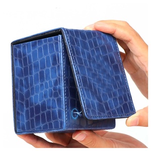 Premium PU Leather Card protettiva per custodia porta carte Twin Flip Deck per <span class=keywords><strong>Commander</strong></span> PVC Free Strong Magnet Card deck box - Product Image 2