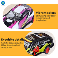Voiture de course à rétrofriction sans batterie en alliage métallique, lot de 4, certifiée EN71, jouet pour enfants, cadeau, vente chaude