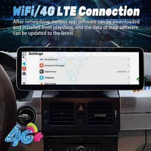 Reproductor Multimedia Estéreo para Automóvil con Pantalla Dividida de 14.9 Pulgadas, Android 14 para Mercedes Benz GLK 280 GLK300 GLK350 GLK260 X204 2009-2015 - Product Image 1