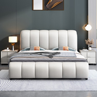 Vente en usine d'ensemble de meubles pour chambre à coucher lit King Size avec rangement design moderne lit double de luxe pour chambre prix bon marché