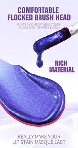 Gloss à lèvres nacré bleu personnalisable MLM, longue tenue, non-transférable, sans cruauté, hydratant et brillant - Product Image 6