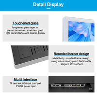 Écran tactile capacitif 10 points LCD vertical ultra-plat 21,5/23,8/24/27 pouces pour affichage numérique d'ascenseurs, signalétique commerciale et graphiques SDK