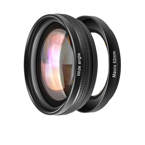 激安セール 52MM ブラック レンズプロテクター ガラス製 携帯電話カメラ保護フィルム カメラレンズフィルム マクロレンズ - Product Image 1