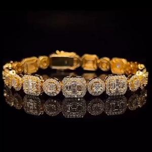 กำไลข้อมือโมอิสซาไนต์พรีเมียม เงินแท้ 925 เครื่องประดับฮิปฮอปสุดหรู ของขวัญสำหรับผู้ชายและผู้หญิง - Product Image 3