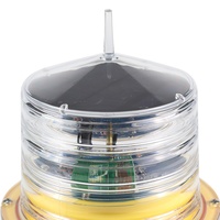 Lumière de bordure de piste solaire LED GS-JC/PB IP68 360 °   Feux de délimitation d'aéroport blancs pour hélicoptères