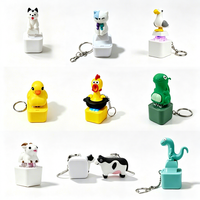 Gantungan Kunci Grosir Campuran Aneka Bentuk, Lampu Kedip Isi Ulang, Suara Burung Camar, Tombol, Mainan Fidget Lucu