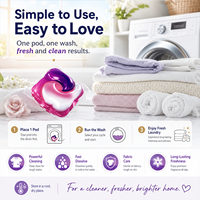 Échantillons Gratuits JIETI – Capsules de Lessive Concentrée Double Couche 20g – Nettoyage en Profondeur et Élimination des Taches – Fabricant OEM ODM