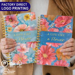 Organizador de Finanzas Personal A5 <span class=keywords><strong>con</strong></span> Diseño Floral, Tapa Dura, Imagen Personalizada, Comienza en Cualquier Momento, Ahorra <span class=keywords><strong>Dinero</strong></span>, Cuaderno de Presupuesto - Product Image 1