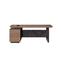 Bureau de direction WESOME Bureau commercial en L Table et chaise de direction Bureau de luxe Mobilier de bureau à domicile