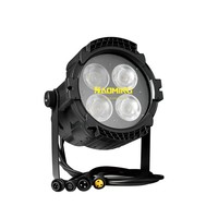 200W Lampu Par COB Empat Kepala Tahan Air Berdaya Tinggi 240V untuk Pertunjukan Panggung, Acara Pernikahan, Pencahayaan Warna Ganda
