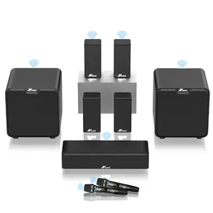 Amplificatore hi-fi a 5.2 canali-altoparlante Home Theater AV da 580 Watt ricevitore audio Surround Subwoofer USB, RCA, ARC, MIC IN