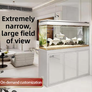 Nuevo Modelo de <span class=keywords><strong>Acuario</strong></span> Moderno de Lujo con Filtro Inferior Estrecho, Vidrio Ultra Claro, <span class=keywords><strong>Acuario</strong></span> Ecológico para Sala de Estar - Product Image 1