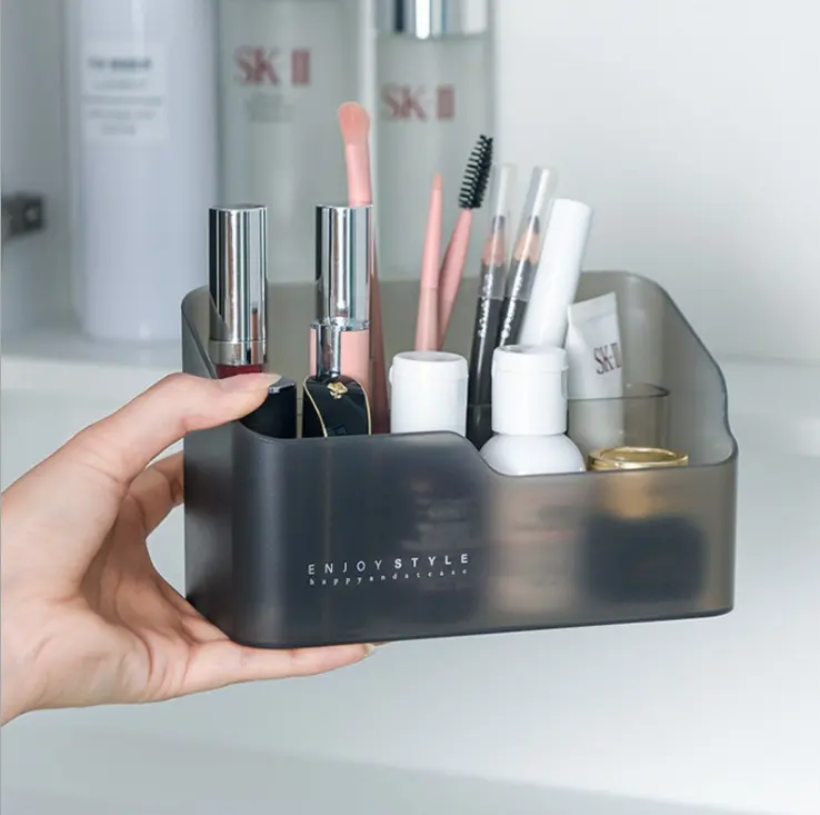 Desktop Cosmetische Opbergdoos Lippenstift Sieraden Makeup Box Container Voor Badkamer Kaptafel Nagellak Make Organizer