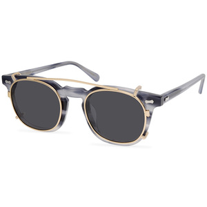 Gafas de sol con <span class=keywords><strong>clip</strong></span> metálico de acetato de alta calidad, gafas de sol polarizadas de diseño con protección UV, gafas de sol para hombre - Product Image 3