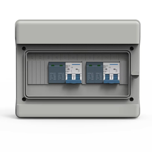 กล่องรวมสายไฟฟ้ากระแสตรงสำหรับแผงโซลาร์เซลล์ 600VDC/1000VDC 2IN2OUT IP65 พร้อม SPD+ฟิวส์+สวิตช์แยกวงจรไฟฟ้ากระแสตรง - Product Image 1