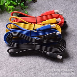 สาย HDMI แบบแบน 1.5 เมตร 1080P ความเร็วสูง สำหรับเชื่อมต่อคอมพิวเตอร์และทีวี แบบหัวต่อชาย-ชาย ทองแดงปราศจากออกซิเจน พร้อมฉนวนถักป้องกัน PVC - Product Image 1