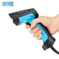 Lecteur de codes-barres 1D 2D industriel filaire longue portée, pistolet de lecture de codes QR robuste pour l'usine, l'entrepôt et la logistique